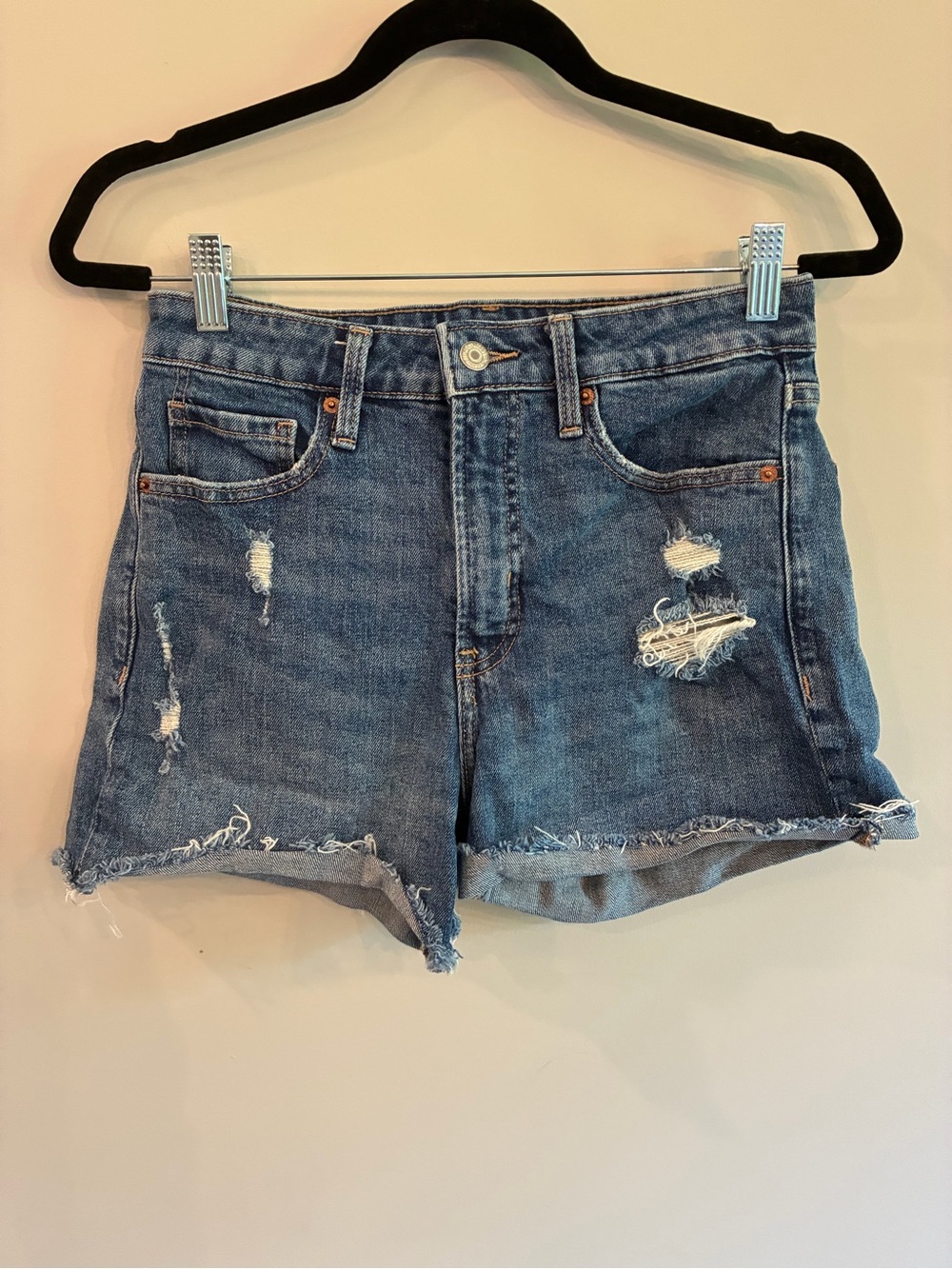 Old Navy Distressed Denim Shorts - Blue
